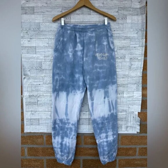 FREE AND EASY Tie Dye Heavy Fleece sweatpants size medium - Picture 1 of 8